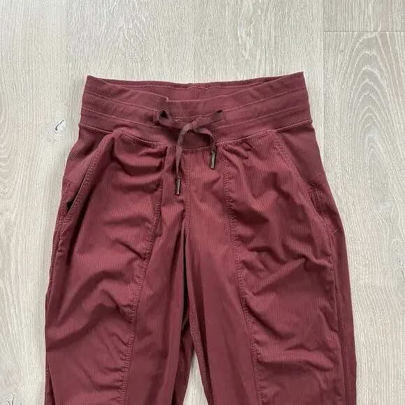 Lululemon Dance Studio Joggers Maroon Deep Rouge Garnet - Picture 3 of 12